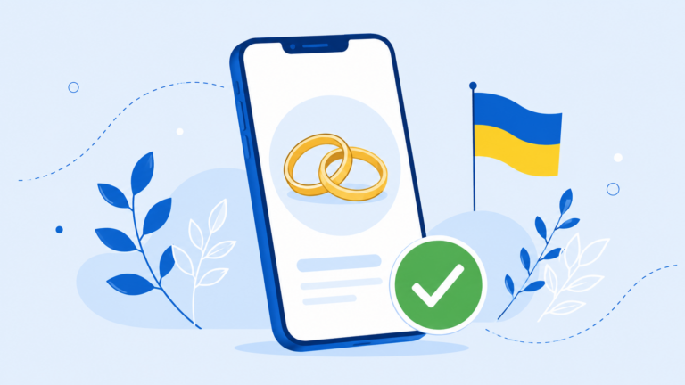 Заява на шлюб через Дію - ілюстрація