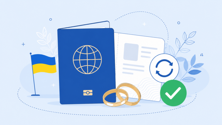 Зміна прізвища після шлюбу - ілюстрація