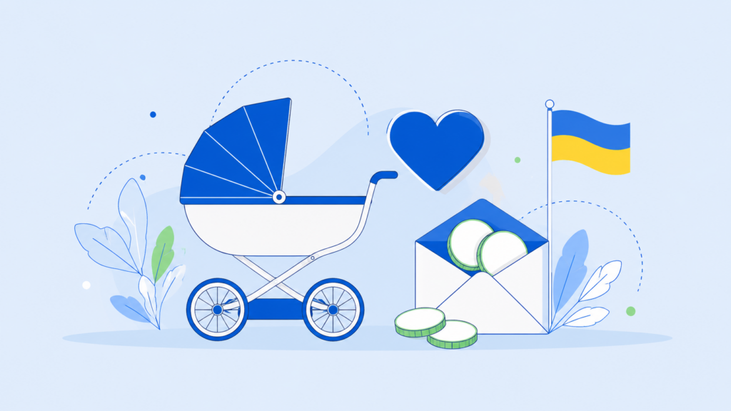 Допомога при народженні дитини - ілюстрація