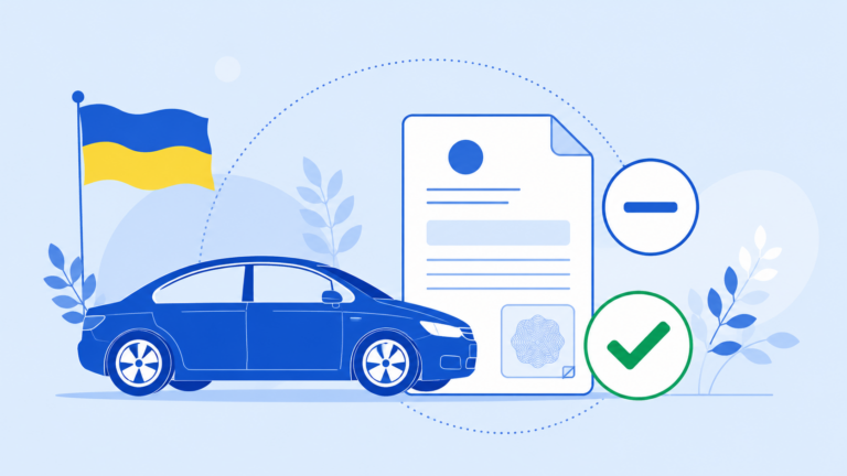 Зняття авто з обліку - ілюстрація