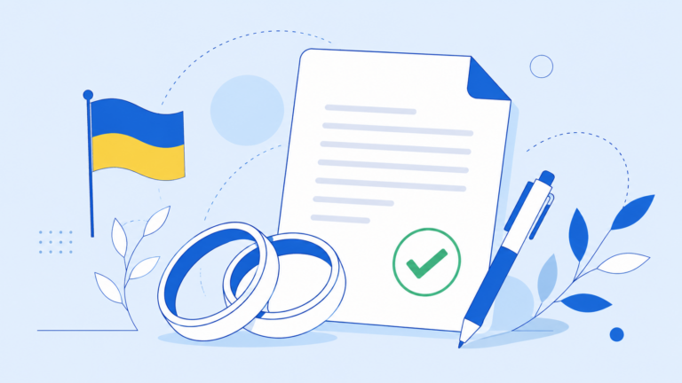 Шлюбний договір - ілюстрація